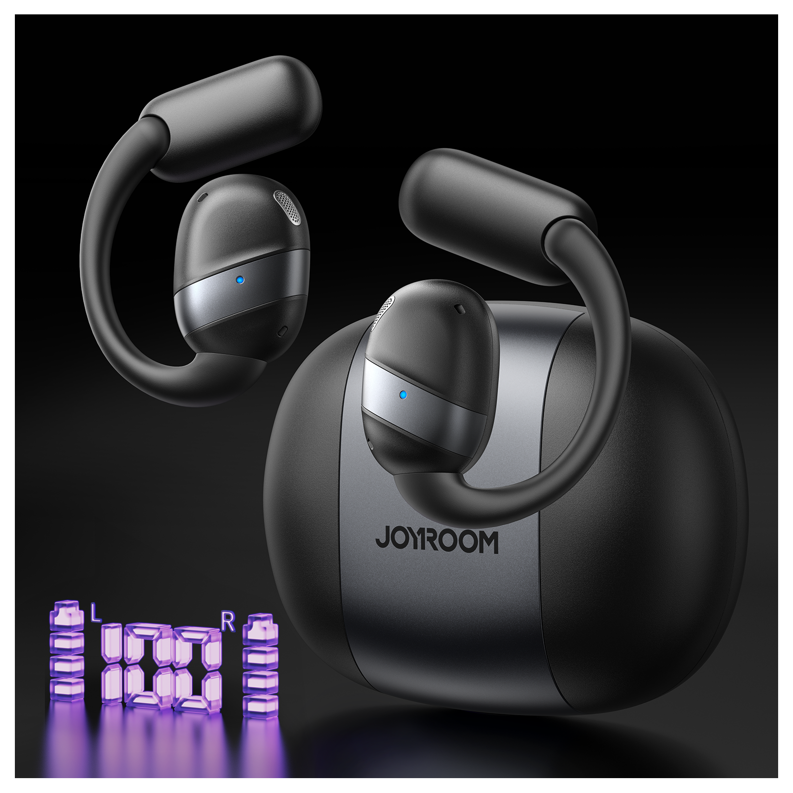 JR-OE4 Open-Ear True Wireless Headphones-Black – JOYROOM