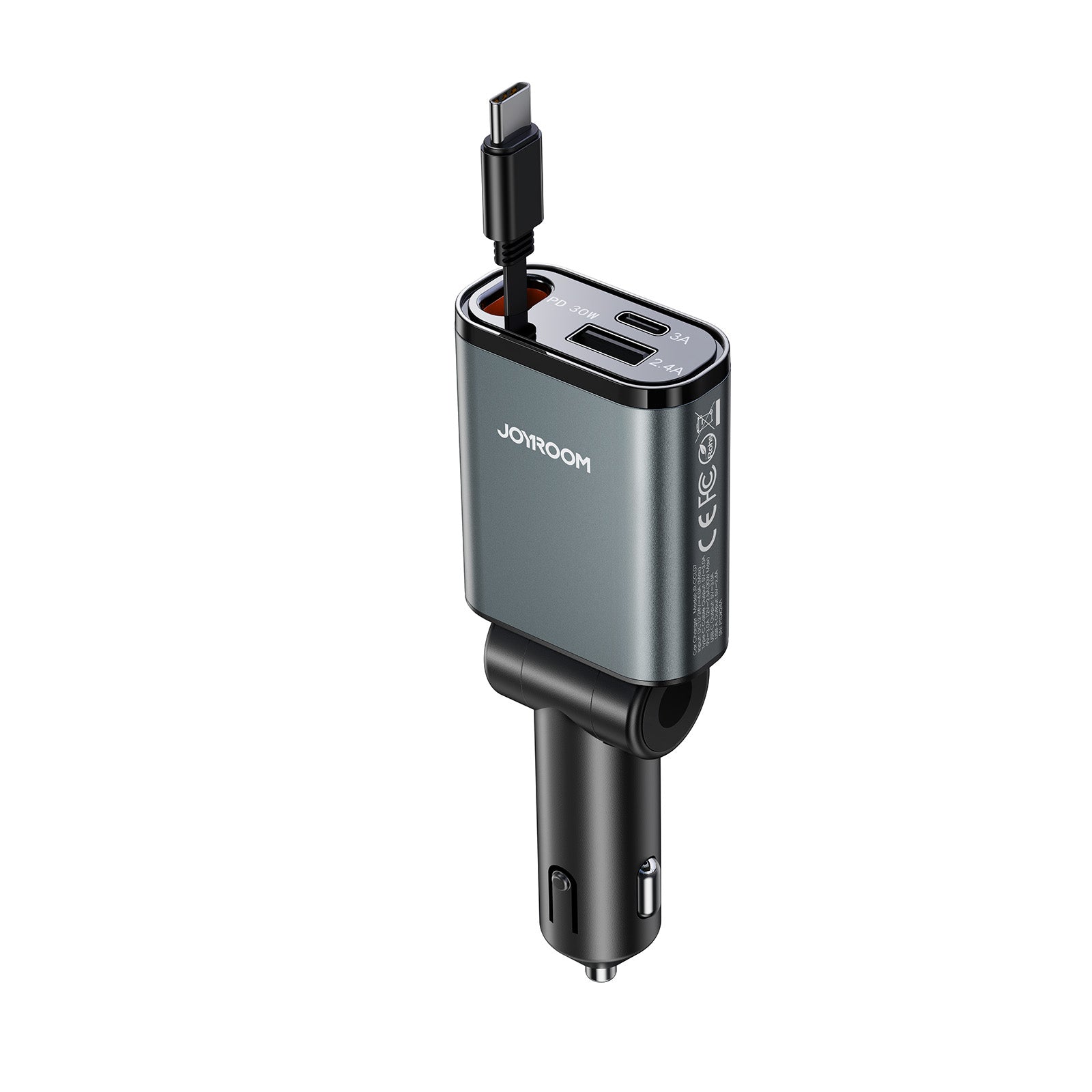 JR-CCL07 30W 3-in-1 Retractable Cable Car Charger – JOYROOM