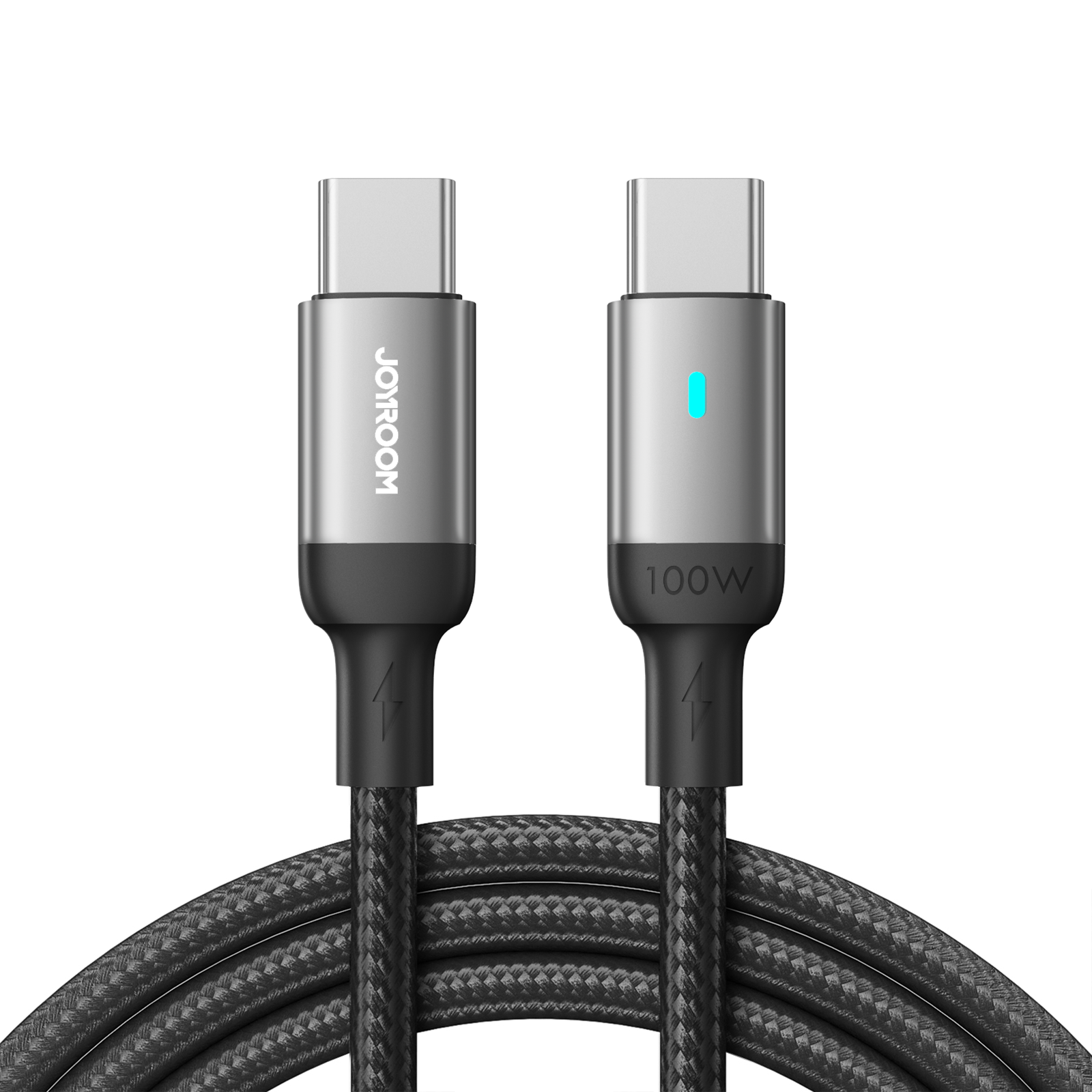 joyroom 100W 6-in-1 Fast Charging Cable (USB-A+Type-C to L+C+M) 1.5m-Black - For