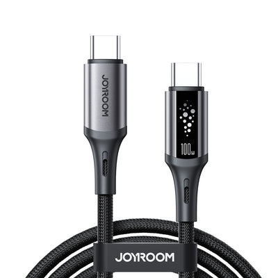 S-A60 100W/30W/3A CC/CL/Type c/Lightning Fast Charging Data Cable 1.2m-Black