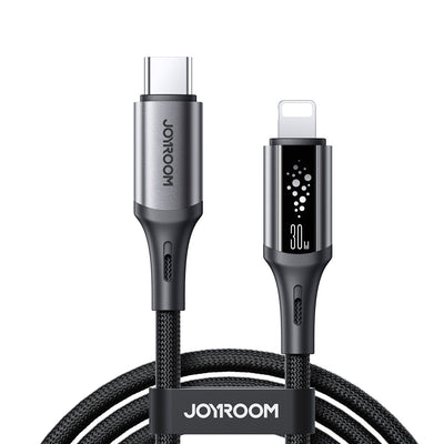 S-A60 100W/30W/3A CC/CL/Type c/Lightning Fast Charging Data Cable 1.2m-Black