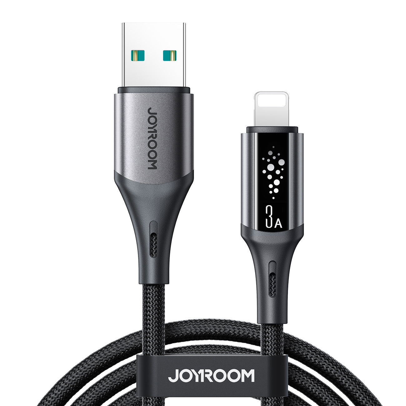 S-A60 100W/30W/3A CC/CL/Type c/Lightning Fast Charging Data Cable 1.2m-Black