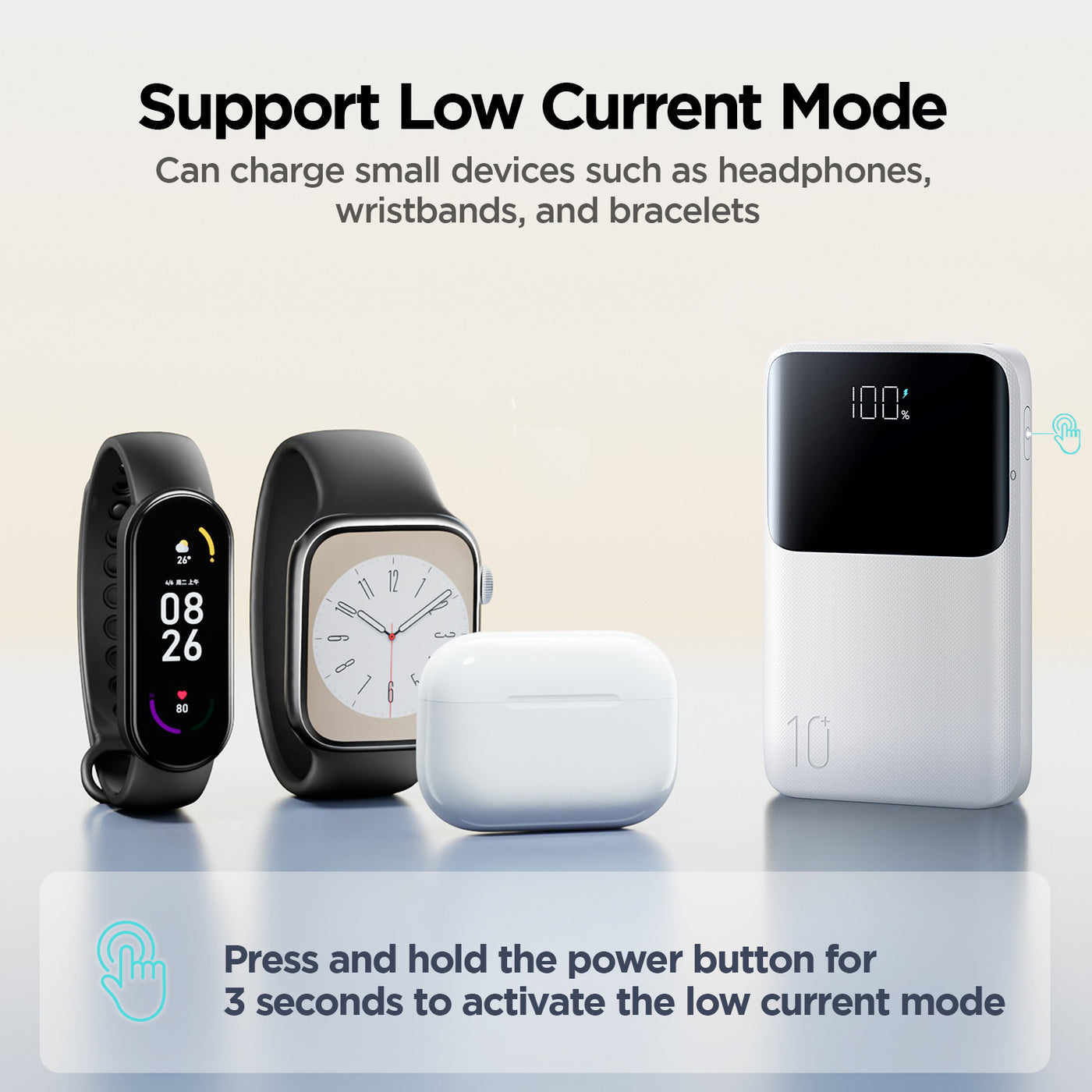 JR-QP191 Mini Star Series Mini 22.5W Digital Display Fast Charging Power Bank 10,000mAh