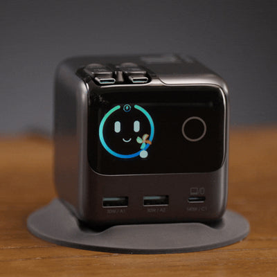 JR-TRD01 JOYROOM PODIX 140W 5-Port Desktop GaN Charger-Dark Gray