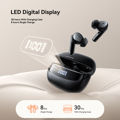 JR-BB3 True Wireless Bluetooth Earphones Black