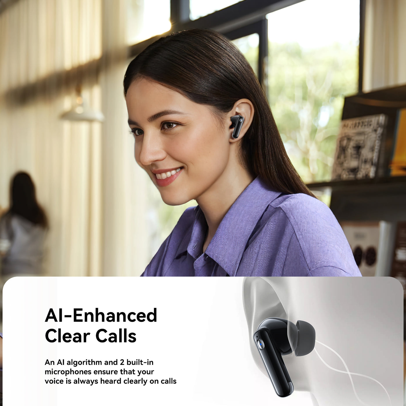 JR-BB3 True Wireless Bluetooth Earphones Black