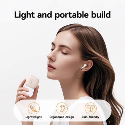 JR-PB3 True Wireless Bluetooth Earphones Beige