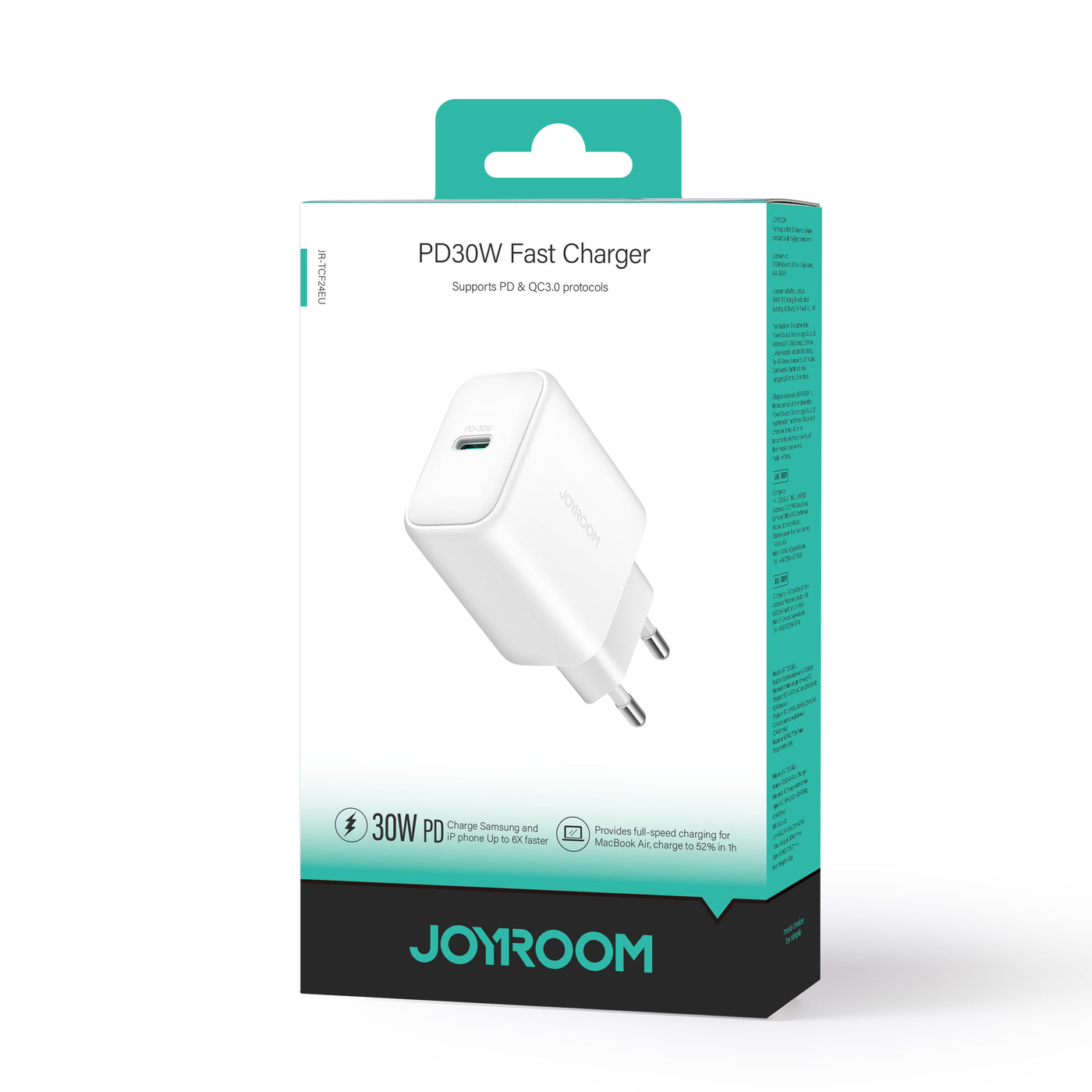 JR-TCF24 PD30W Charger-White (UK/EU)