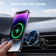 JR-ZS240 Pro magnetic wireless car charger-Black