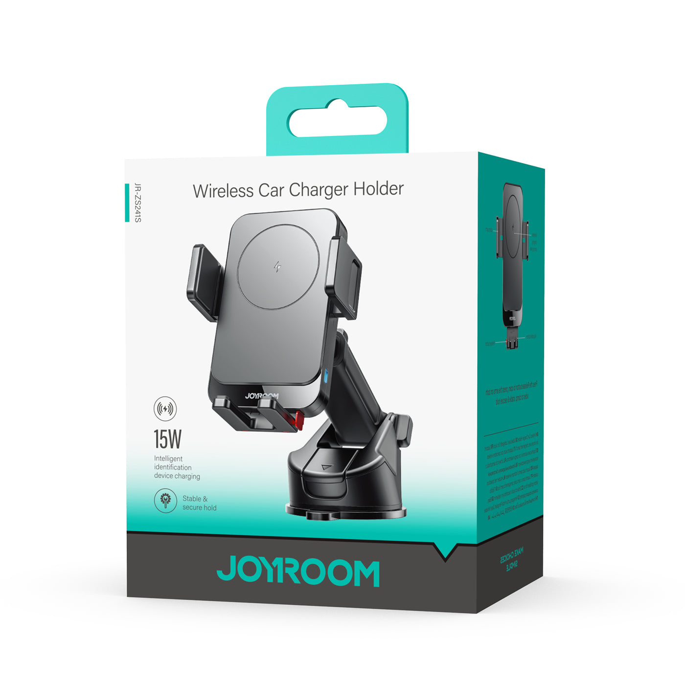 JR-ZS241S Wireless Car Charger Holder-Black