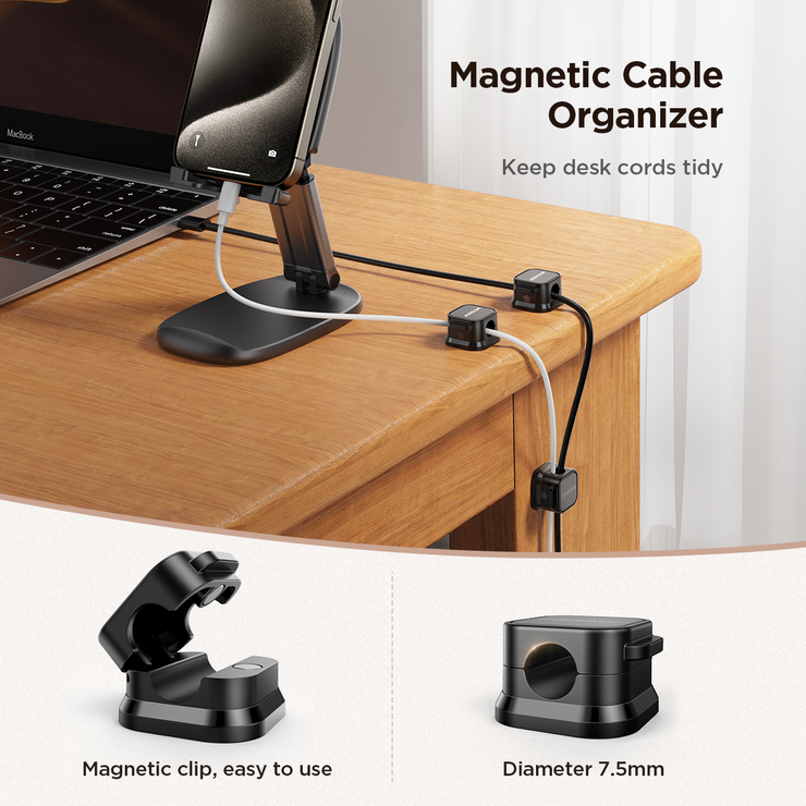 JR-ZS368 Magnetic Cable Organizer（3pcs)