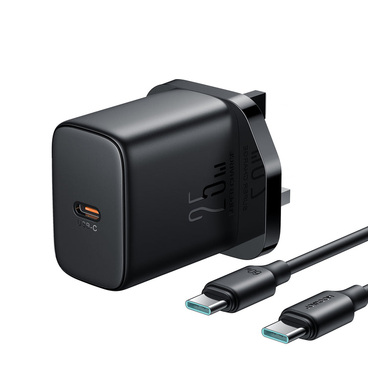 TCF11 PD 25W Mini intelligent fast charger with C TO C cable  EU/UK/US