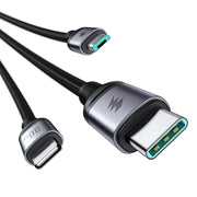 SA21-1T3 Speedy Series 30W 3-in-1 Fast Charging Cable (Type-C to L+C+M) 1.2m-Black