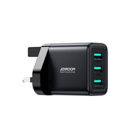 JR-TCN02 3.4A 3USB Charger-Black EU/UK/US