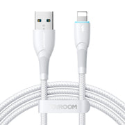 SA32-AC3/SA32-AL3 3A Fast Charging Data Cable (Type-C/Lightning) 1m -Black/white