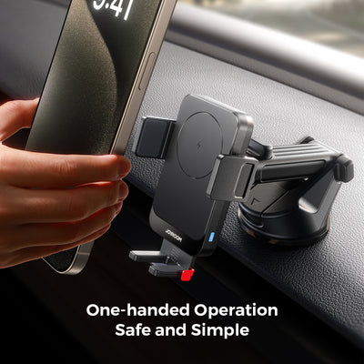JR-ZS241S Wireless Car Charger Holder-Black