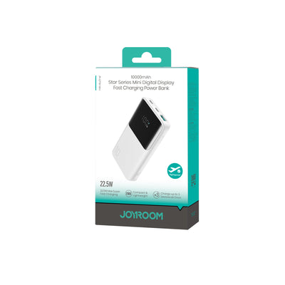 JR-QP191 Mini Star Series Mini 22.5W Digital Display Fast Charging Power Bank 10,000mAh