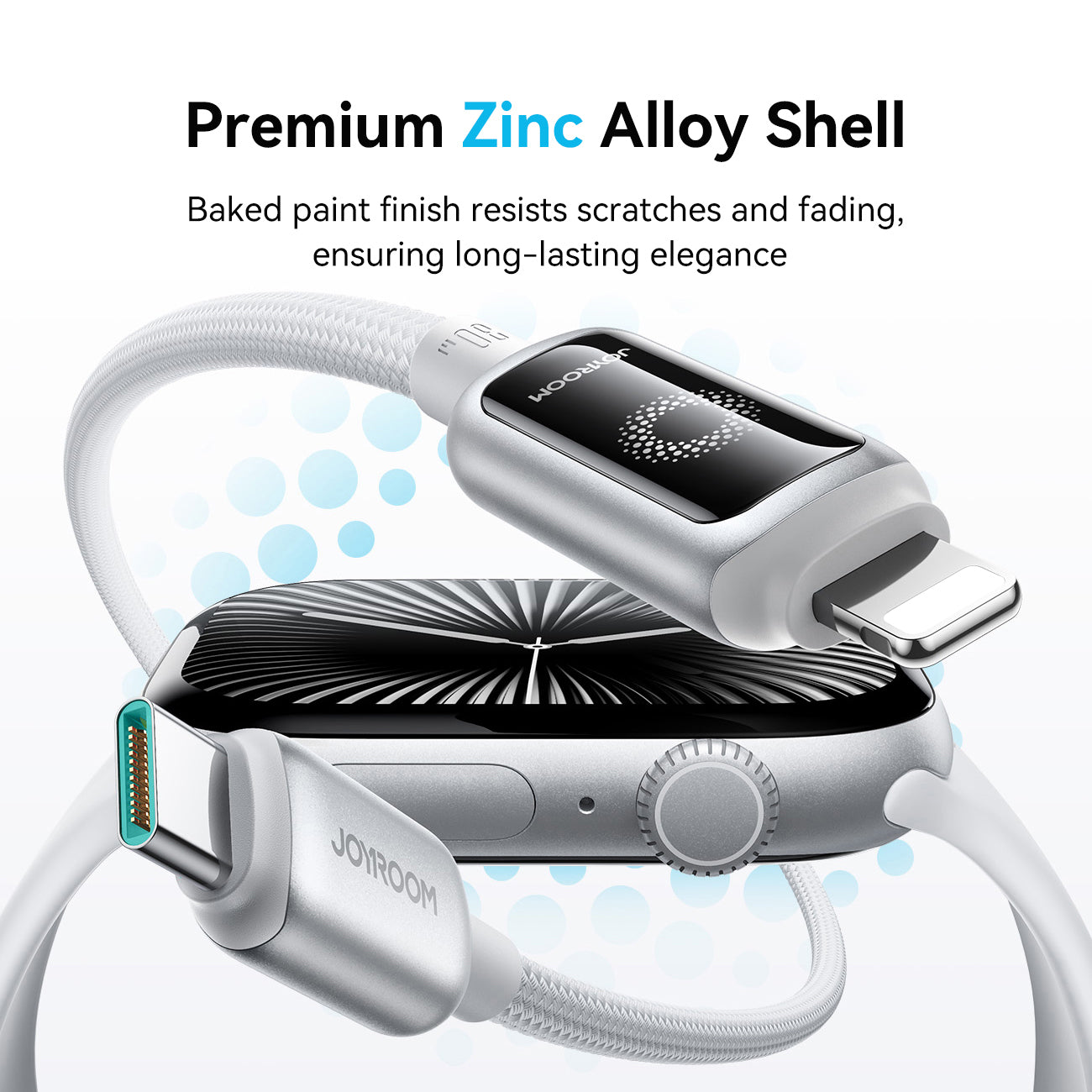 S-A55 100W/66W/30W/3A CC/CL/Type c/Lightning StarFlight Series 3A Auto Power-Off Fast Charging Data Cable 1.2m