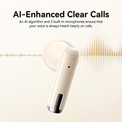 JR-PB3 True Wireless Bluetooth Earphones Beige