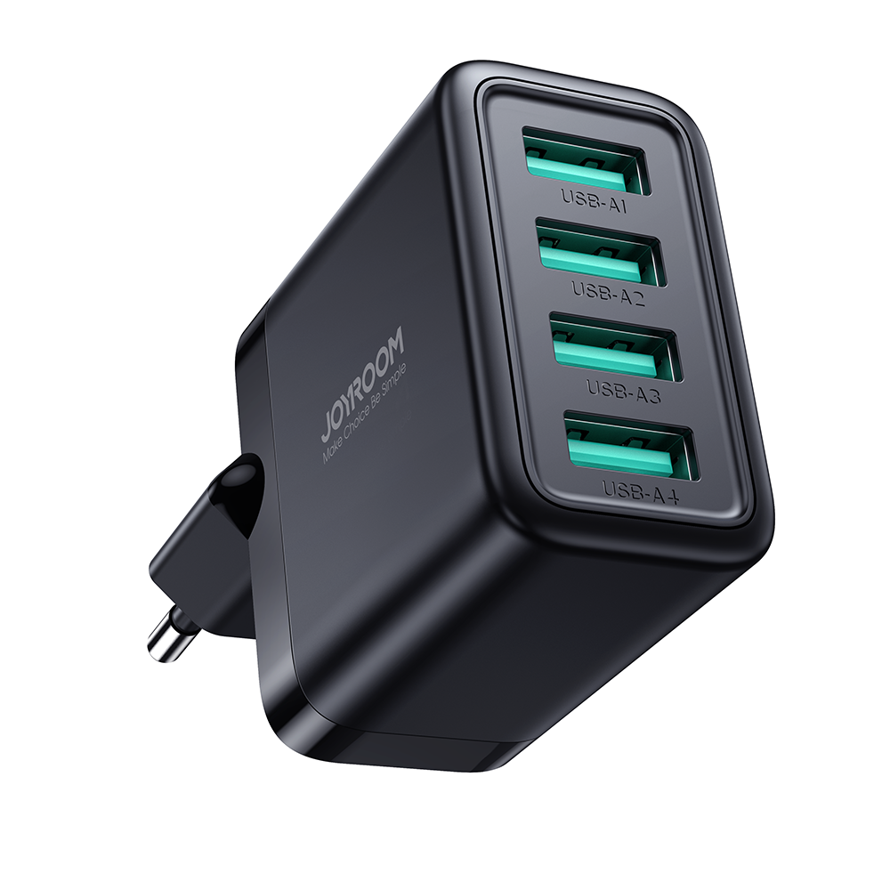 JR-TCN03 4.8A 4USB Charger-Black EU/UK – JOYROOM