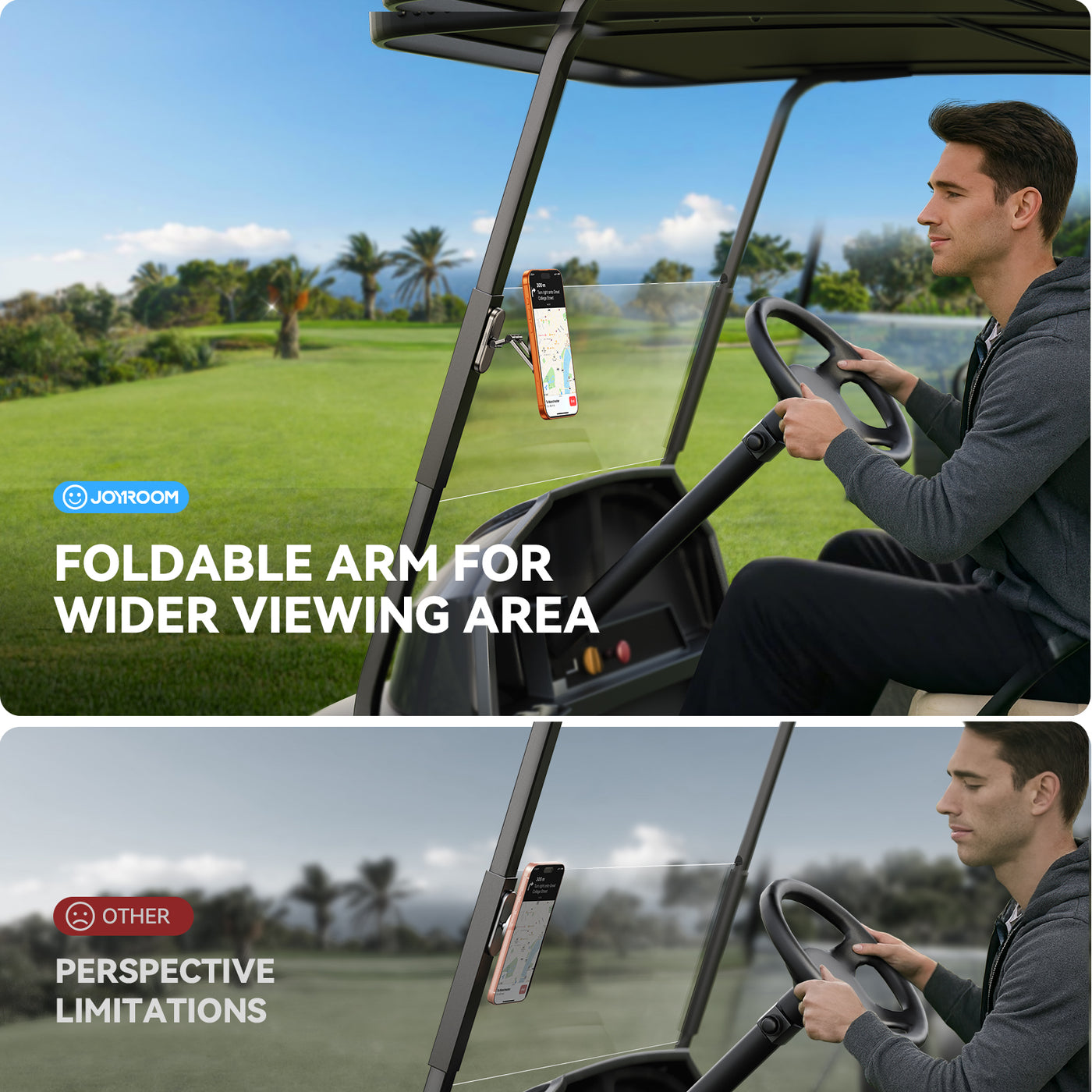 JR -ZS520 Magnetic Phone Holder Black