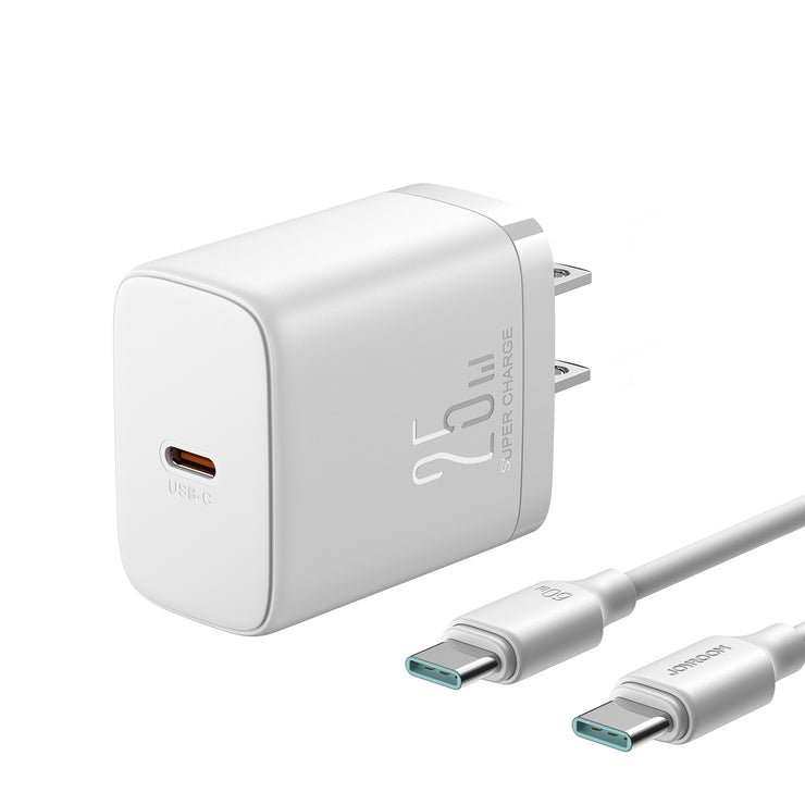 TCF11 PD 25W Mini intelligent fast charger with C TO C cable  EU/UK/US