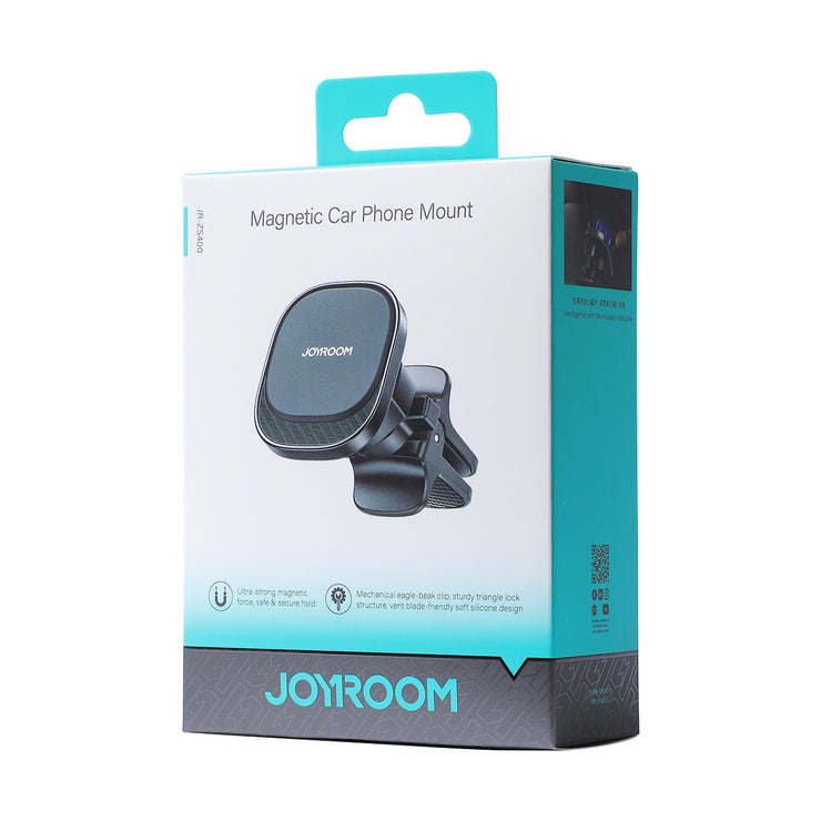 JR-ZS400 Magnetic Car Phone Mount (Air Vent/Dashboard)  Black