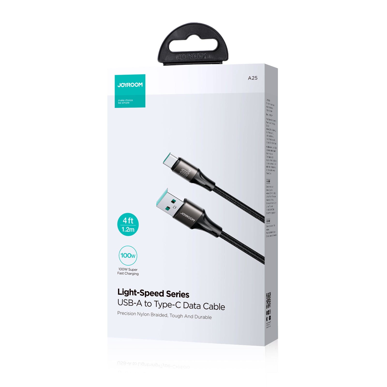 JOYROOM Light-Speed Series 100W Fast Charging Data Cable ( Type-C) 1.2m