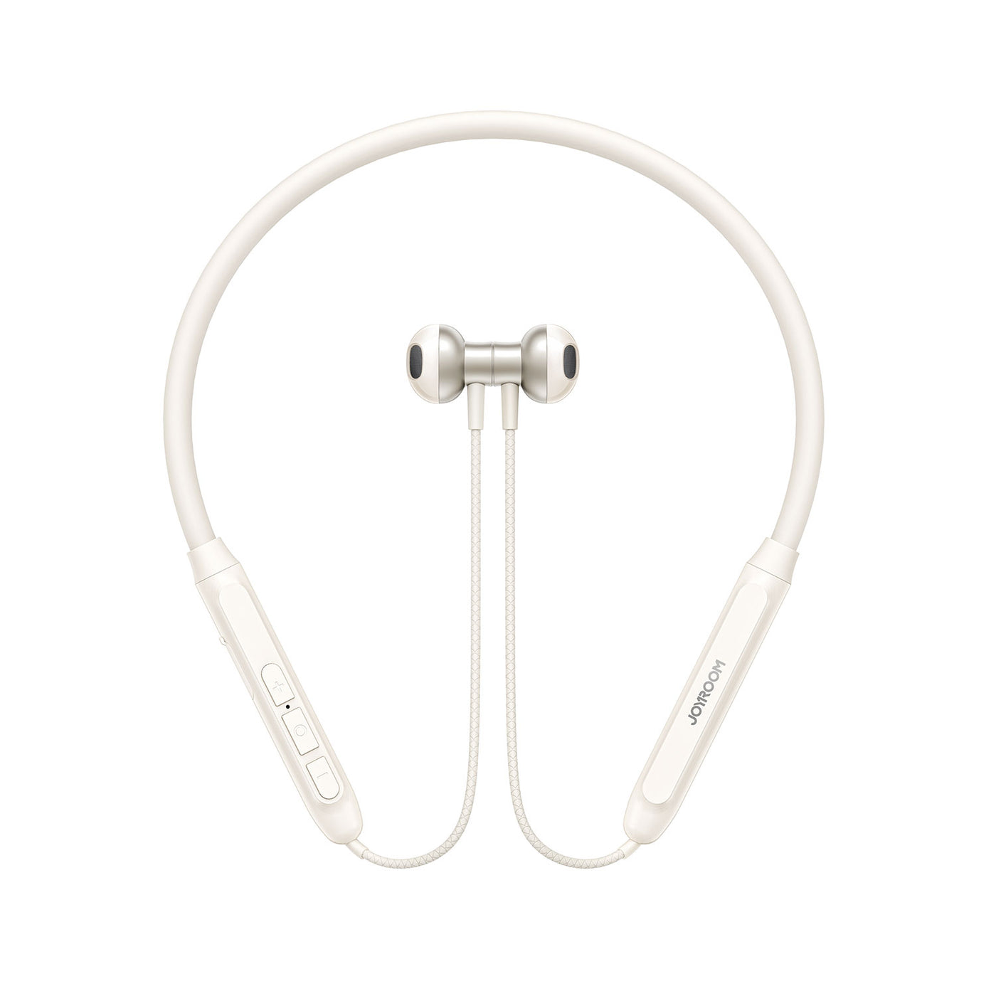 JR-D8 Wireless Neckband Headphones-Black/White