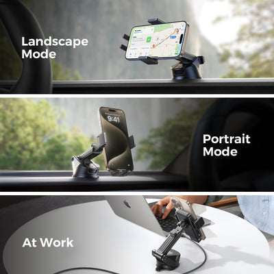 JR-ZS241S Wireless Car Charger Holder-Black