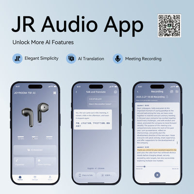 JR-FB1 True Wireless earphones-White (AI Version) – JOYROOM