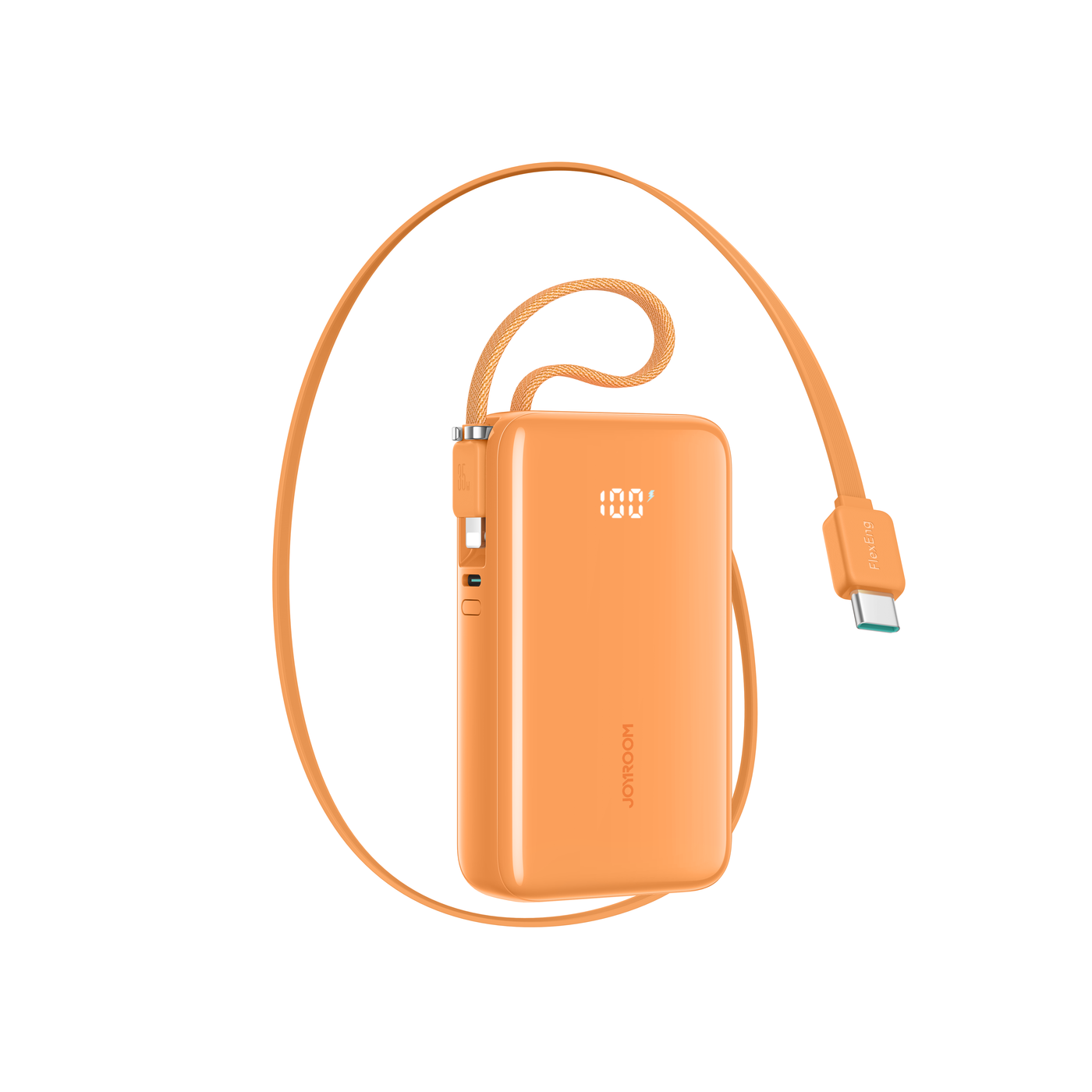 JR-PR2/JR-PR2L 35W Mini Power Bank with Built-in Retractable Type-C Cable + Type-C/Lightning Cable 10000mAh
