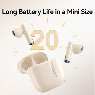 JR-PB3 True Wireless Bluetooth Earphones Beige