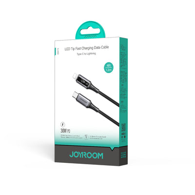 S-A60 100W/30W/3A CC/CL/Type c/Lightning Fast Charging Data Cable 1.2m-Black