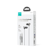 JR-EW03 3.5MM Wired Series In-Ear Metal Wired Earbuds Silver/Gray