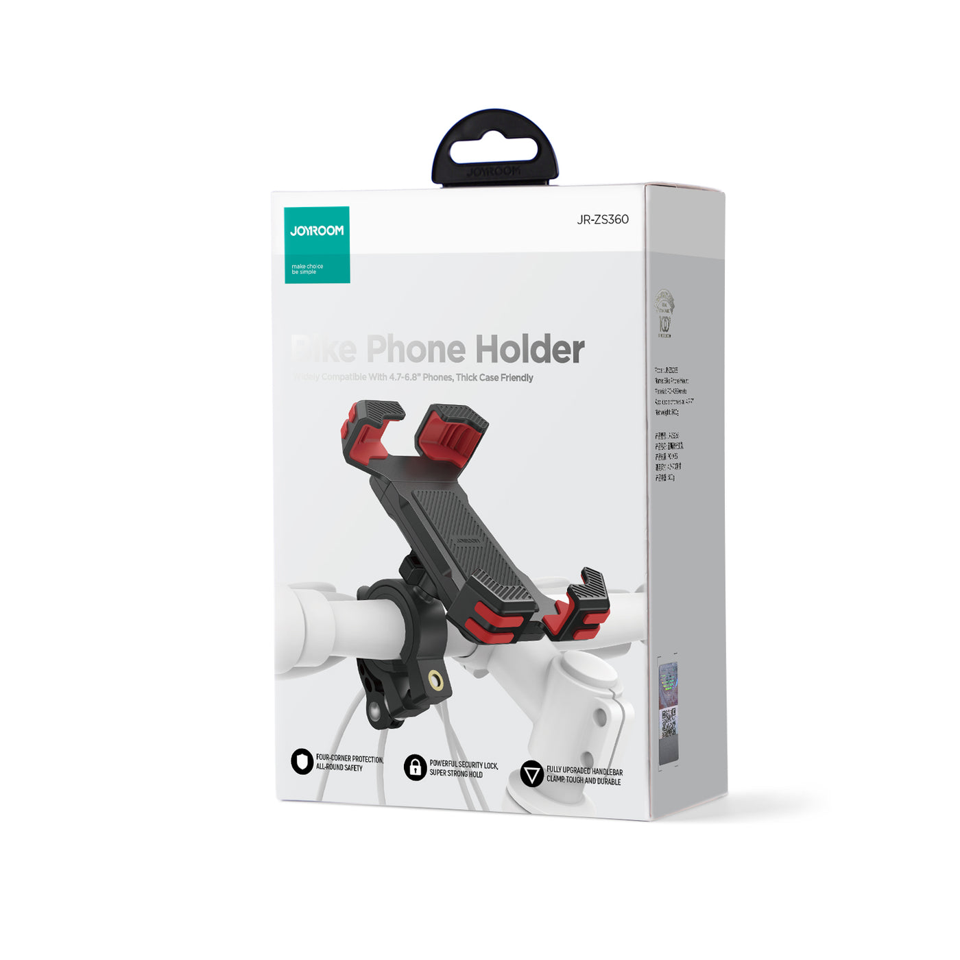 JR-ZS360 Bike Phone Holder-Black