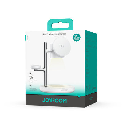 JR-W23 Qi2 4-in-1 Wireless Charger-White