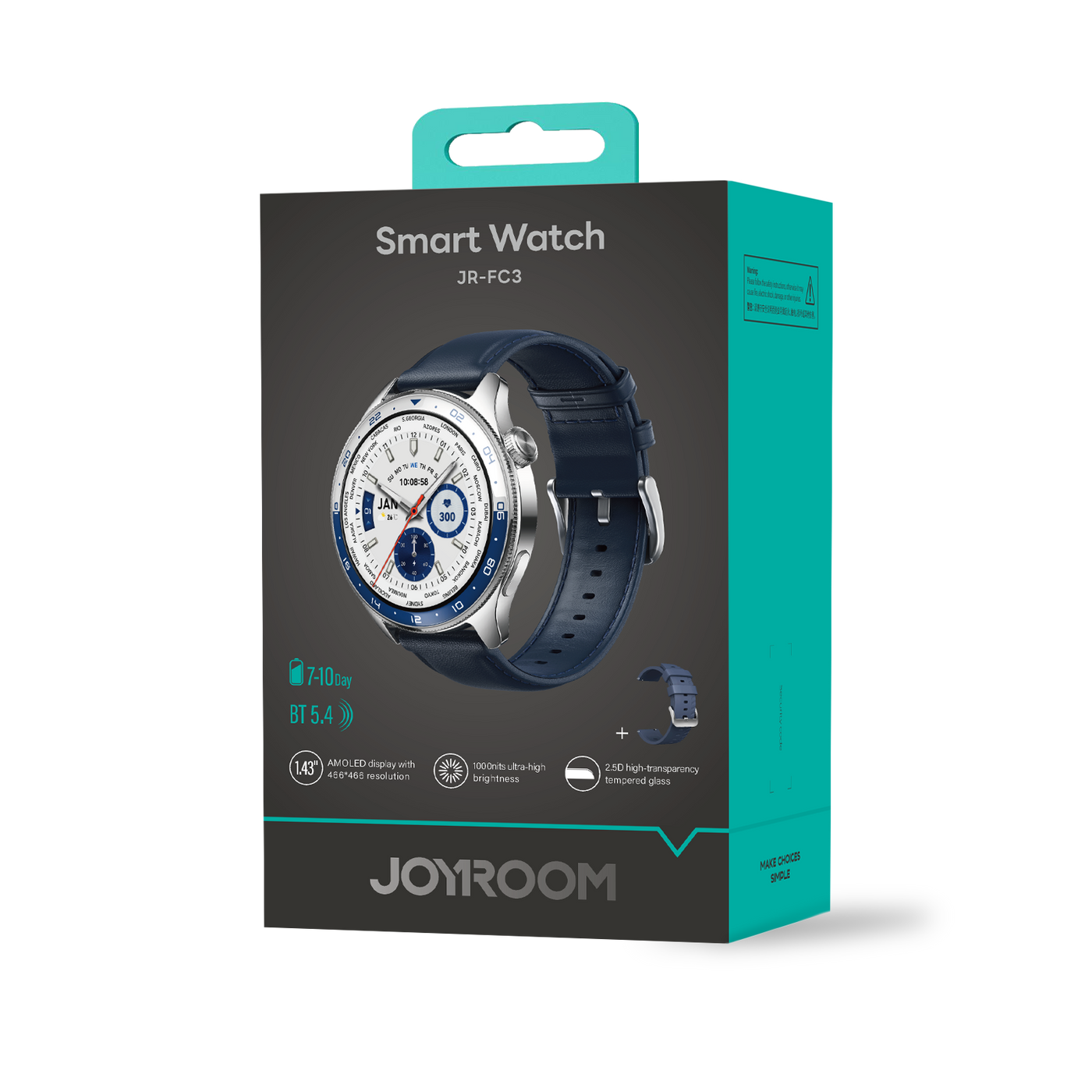 Classic Series JR-FC3 Smart Watch (Answer/Make Call)