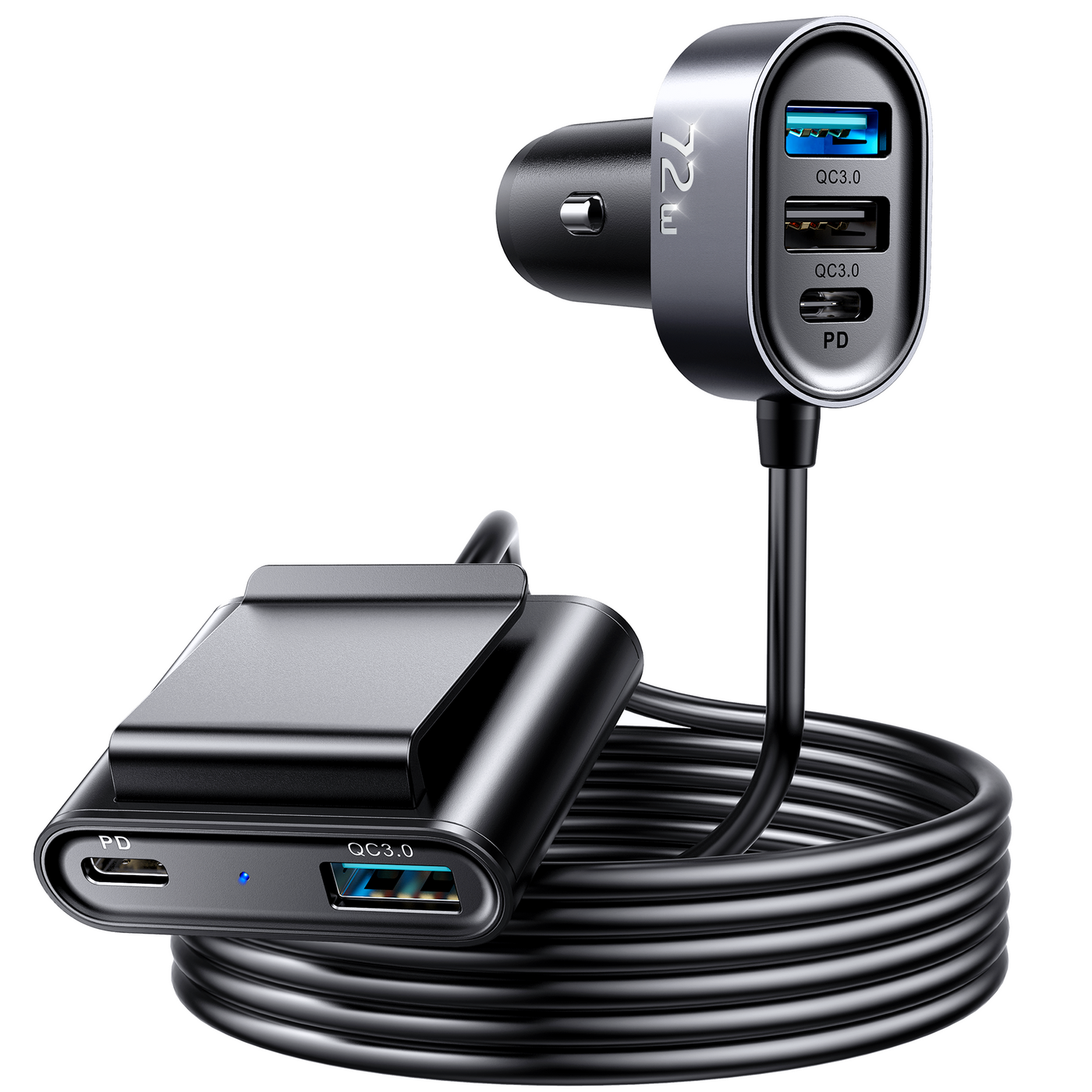 JR-CL05 5 multi-port(2 PD + 3 QC3.0) fast car charger