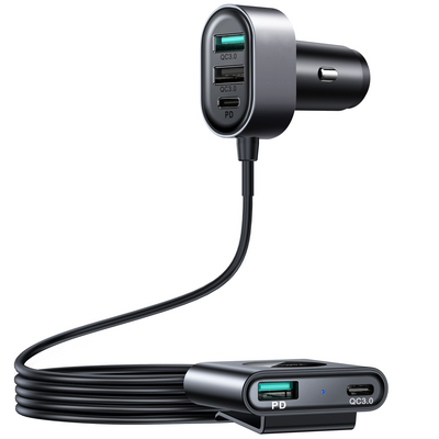 JR-CL05 5 multi-port(2 PD + 3 QC3.0) fast car charger