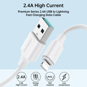 S-UL012A9 2.4A Lightning cable 0.25M/1M/2M