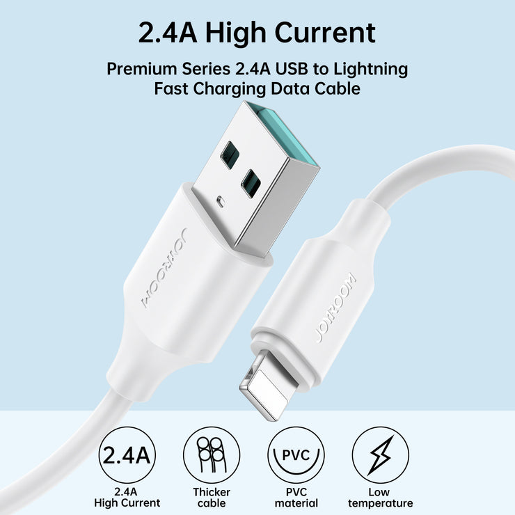 S-UL012A9 2.4A Lightning cable 0.25M/1M/2M