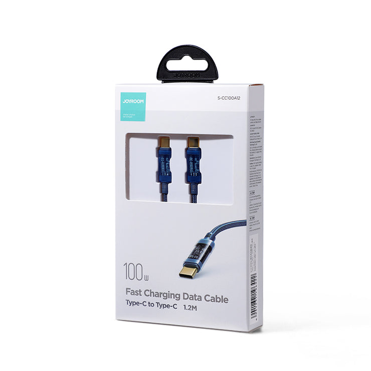 S-CC100A12/S-CC100A20 1M/2M 100W Type-C to Type-C Cable