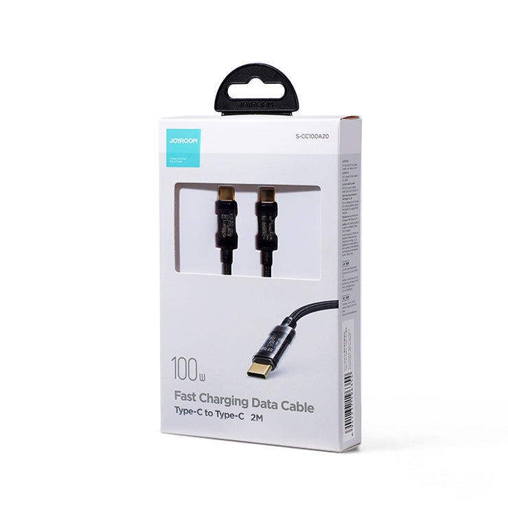 S-CC100A12/S-CC100A20 1M/2M 100W Type-C to Type-C Cable