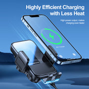 JR-ZS298 Auto Match Wireless Car Charger Holder air vent & dashboard
