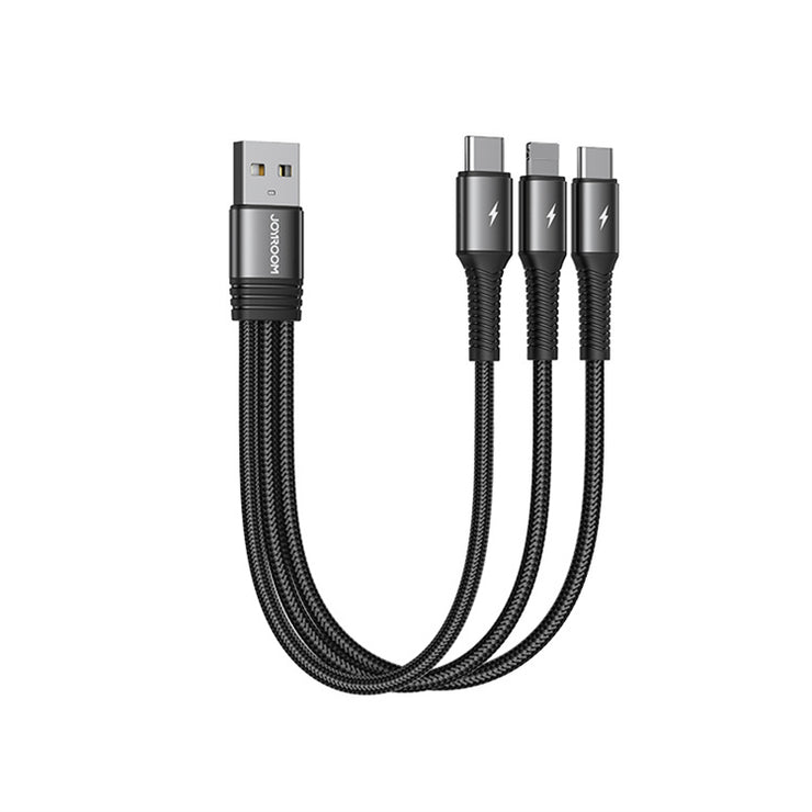 S-01530G11 3 in 1 charging cable 0.15m-Lightning++TypeC+TypeC