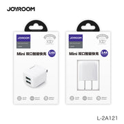 L-2A121 Mini dual port smart fast charger EU/CN