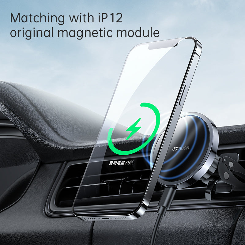 JR-ZS240 Magnetic wireless car charge holder Air Vent & dashboard