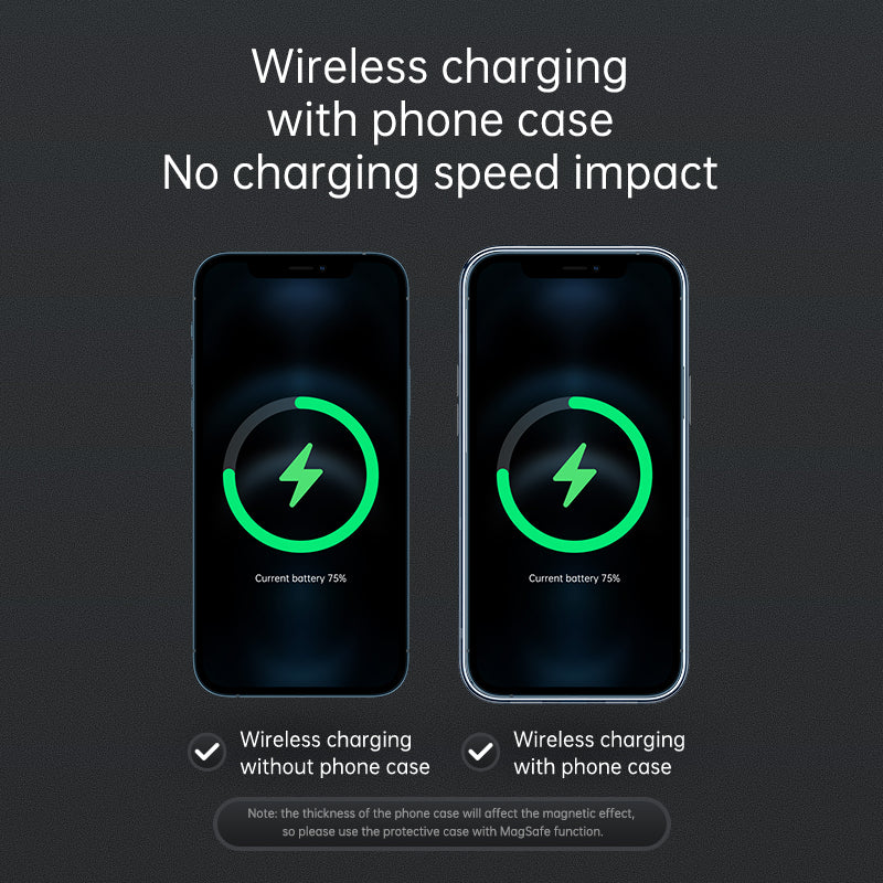 JR-ZS240 Magnetic wireless car charge holder Air Vent & dashboard