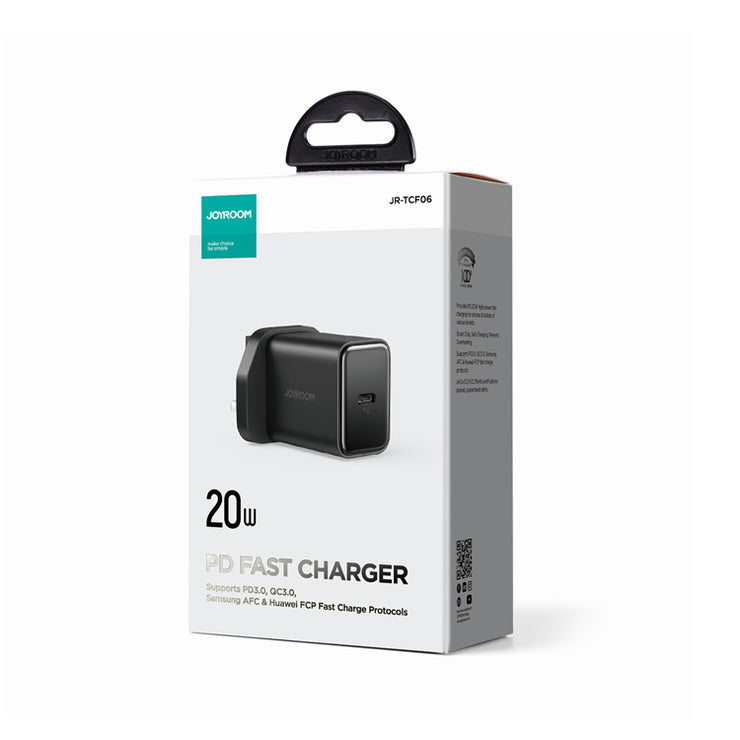 JR-TCF06 PD 20W Charger-EU/UK/US-White/Black